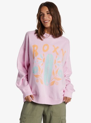 Mikina s Kapucí Roxy Lineup Oversized Crew Neck | HELI-52610