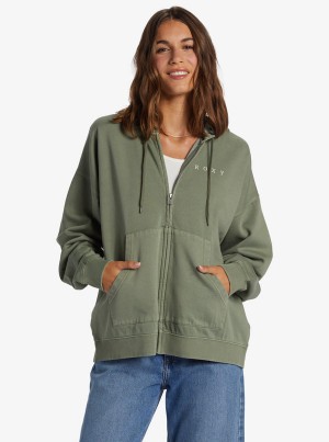 Mikina s Kapucí Roxy Lineup Oversized Zip-Up | XEUR-28346