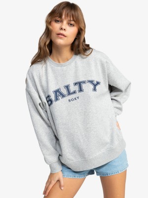 Mikina s Kapucí Roxy Salty Morning Hike Crew Neck | TWXJ-09367