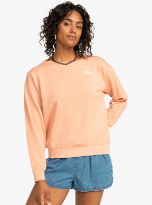 Mikina s Kapucí Roxy Surfing By Moonlight Crew Neck | ZJBA-50371