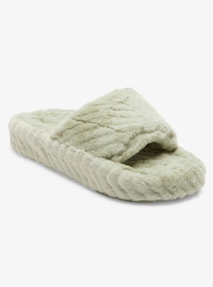 Sandály Roxy Slippy Faux Fur | MSTH-98317