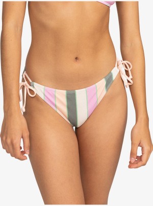 Spodní Díl Bikin Roxy Vista Stripe Tie Side Cheeky | HDWN-75810