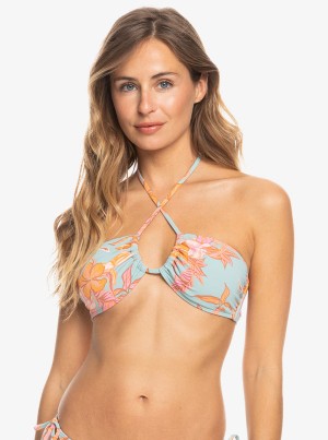 Topy Do Bikin Roxy Printed Beach Classics Triangle | VLIX-39718