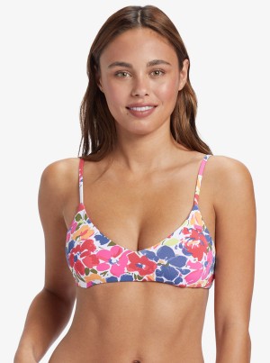 Topy Do Bikin Roxy Printed Beach Classics Atletické Triangle | WECD-06579