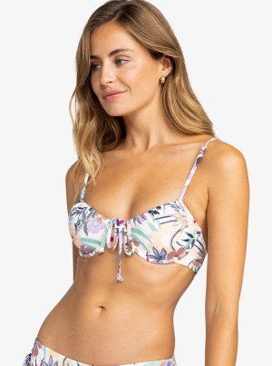 Topy Do Bikin Roxy Printed Beach Classics Underwired | DNGI-51734