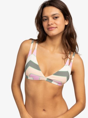 Topy Do Bikin Roxy Vista Stripe Fixed Triangle | IGWT-58312