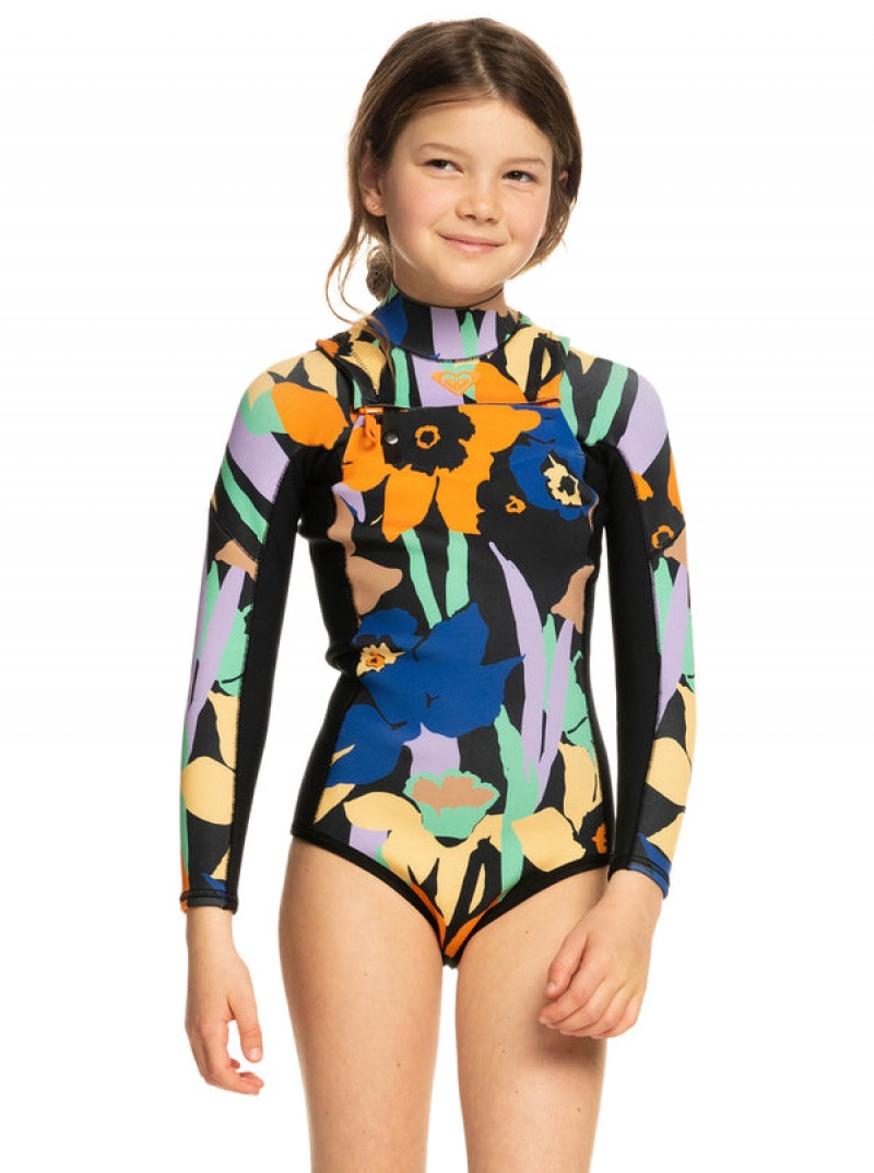 Dívčí Plavky Roxy 1.5mm Current Of Cool Long Sleeve Springsuit | EAHV-35280