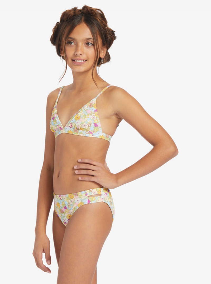 Dívčí Plavky Roxy Nostalgic Seaside Two Piece Triangle Set | WGJP-30256