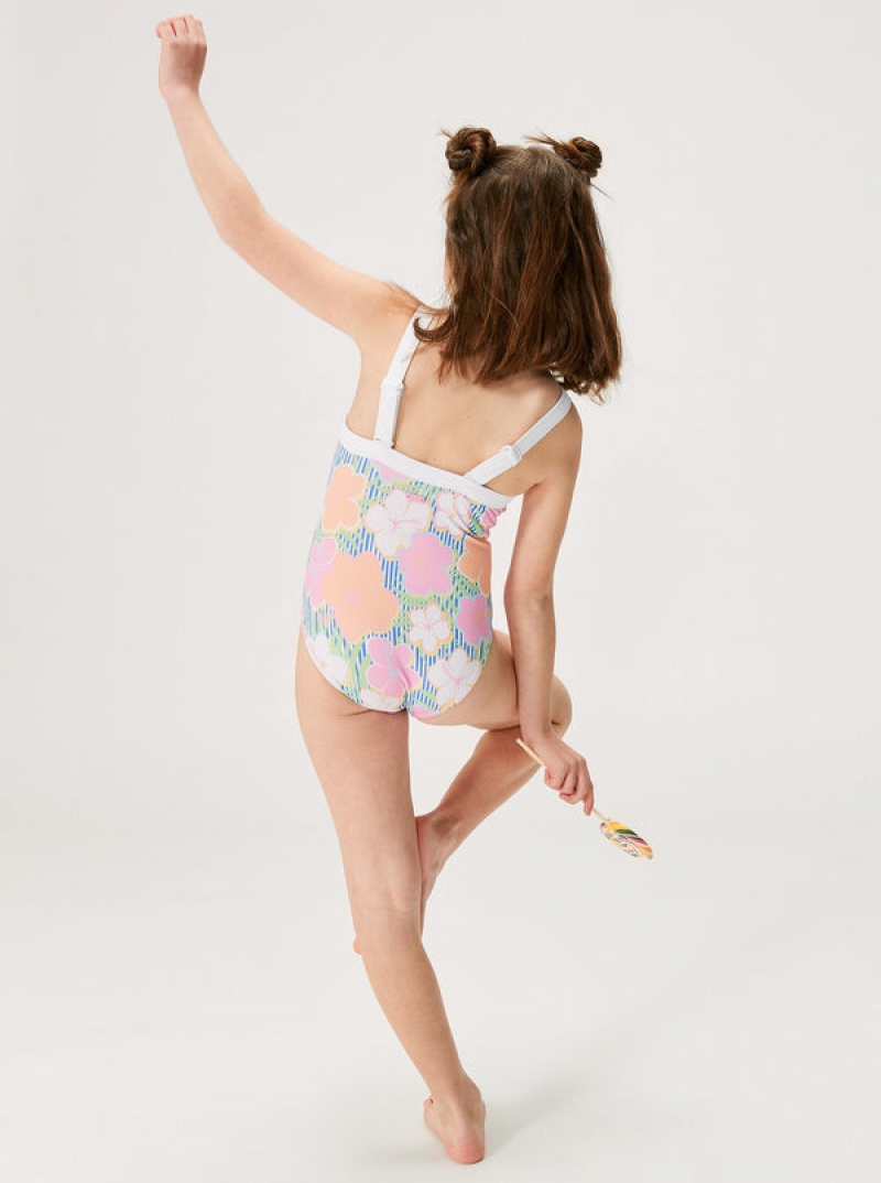 Dívčí Plavky Roxy Tiny Flower One-Piece | XBDT-82519