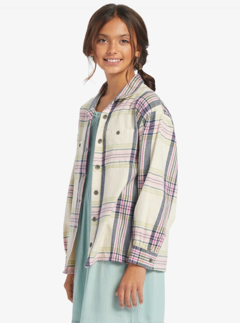 Dívčí Topy Roxy Something Beautiful Plaid Oversized | XVWI-74526