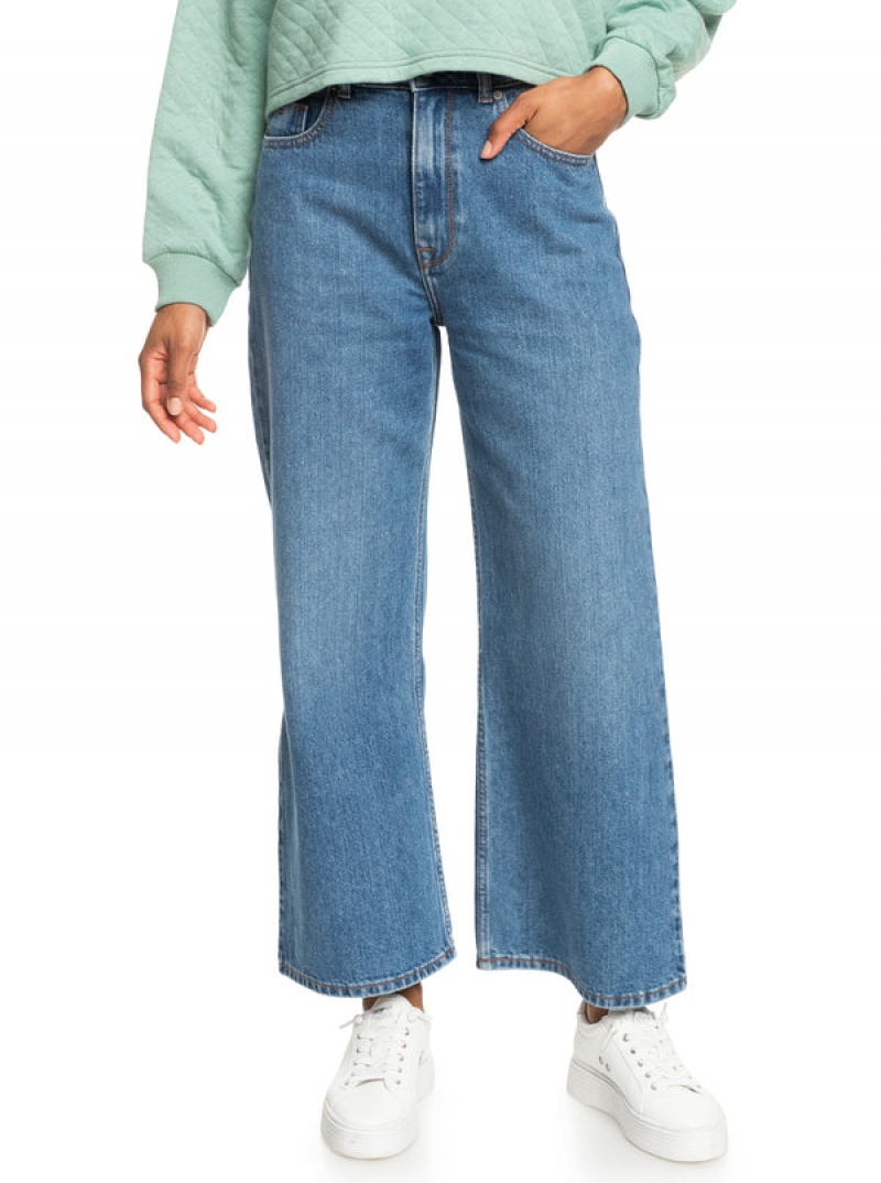 Kalhoty Roxy Surf On Cloud High Široké Leg Jeans | FGJW-95318