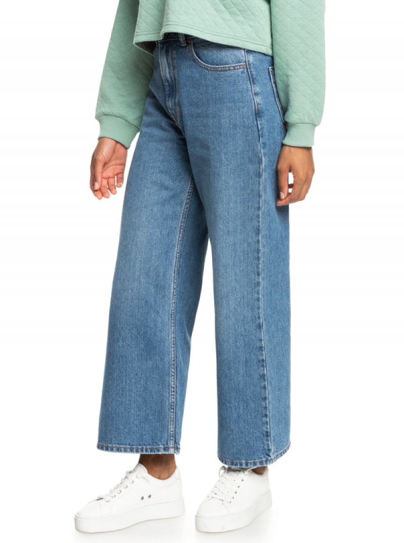 Kalhoty Roxy Surf On Cloud High Široké Leg Jeans | FGJW-95318