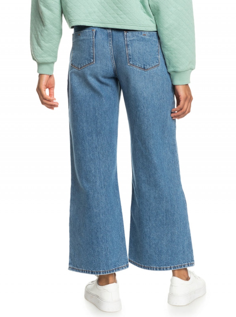 Kalhoty Roxy Surf On Cloud High Široké Leg Jeans | FGJW-95318