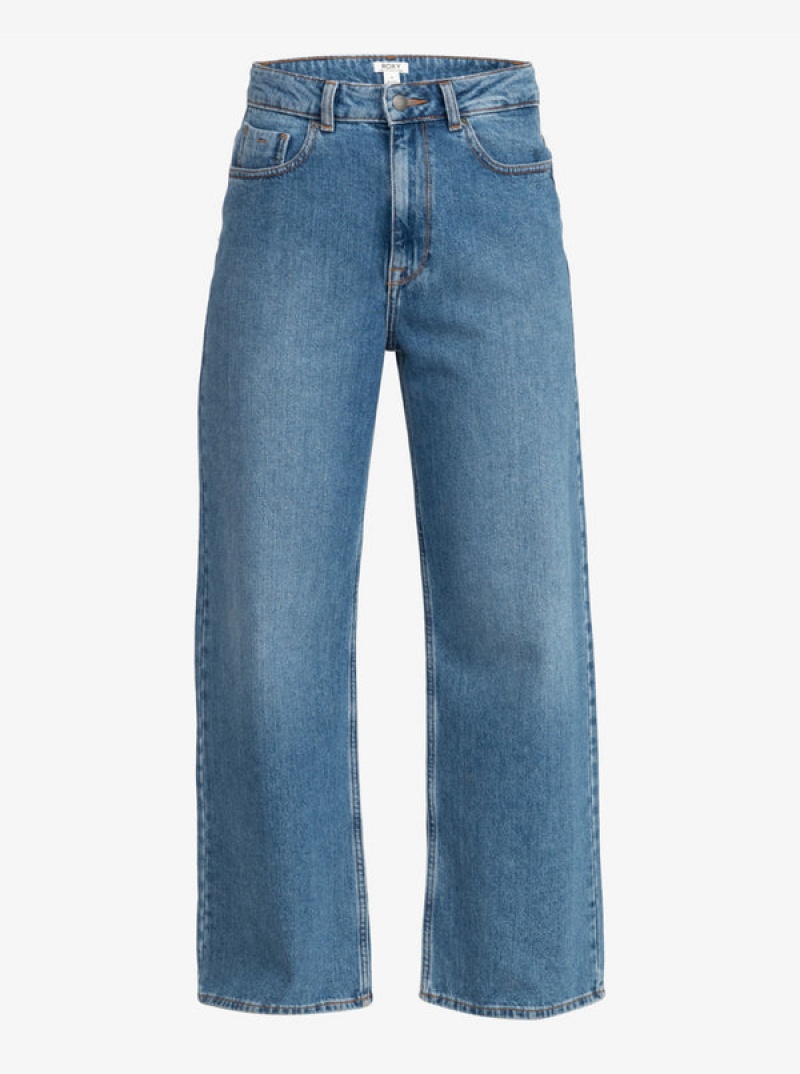 Kalhoty Roxy Surf On Cloud High Široké Leg Jeans | FGJW-95318