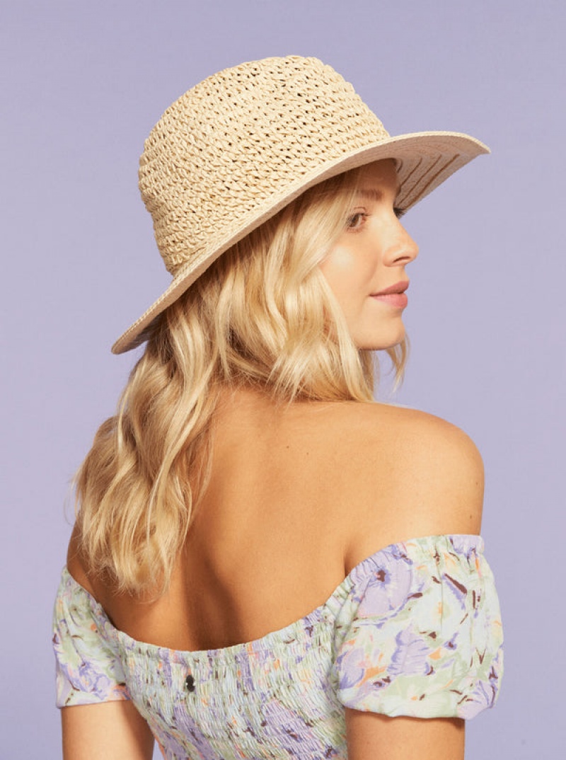 Klobouky Roxy Aloof Beauty Straw Sun | FRSC-41793