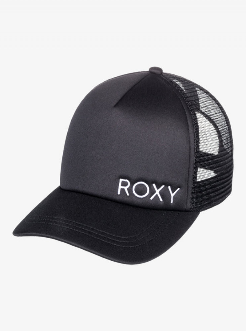 Klobouky Roxy Finishline 2 Black Trucker | WTXN-14578