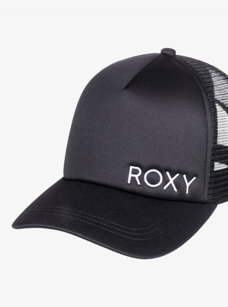 Klobouky Roxy Finishline 2 Black Trucker | WTXN-14578