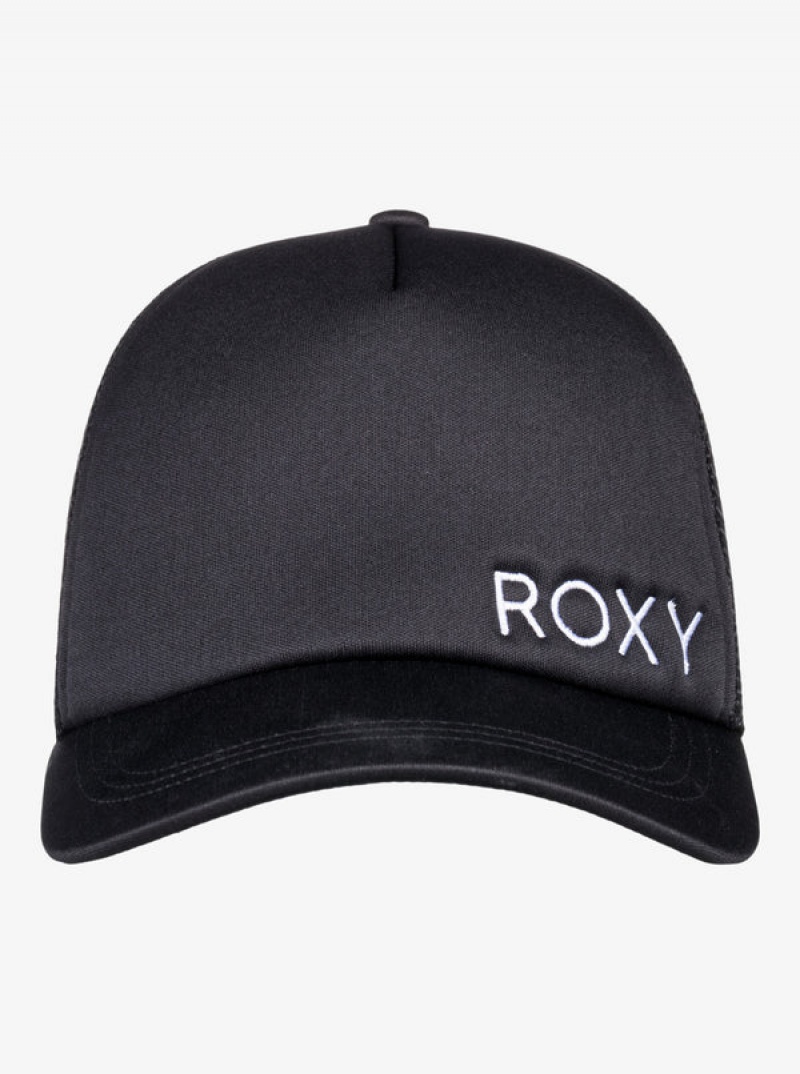 Klobouky Roxy Finishline 2 Black Trucker | WTXN-14578