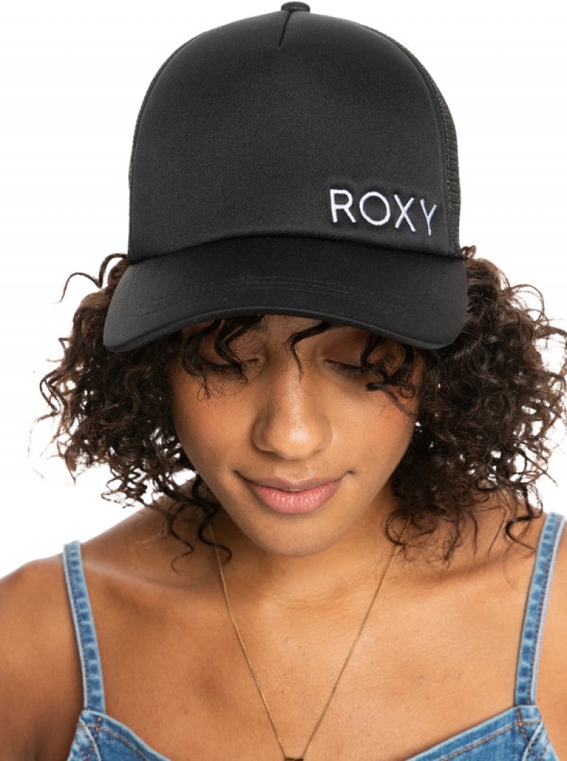 Klobouky Roxy Finishline 2 Black Trucker | WTXN-14578