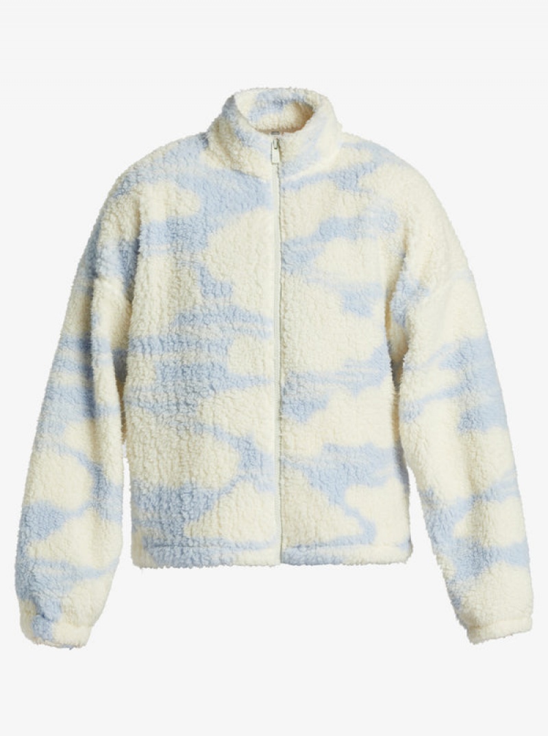 Loungewear Roxy Chloe Kim In The Clouds Sherpa Full-Zip Fleece | ISMB-27684