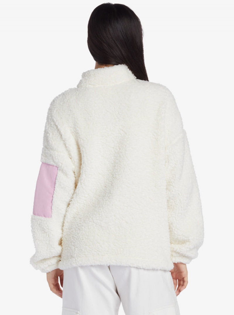 Loungewear Roxy Chloe Kim Pop Sherpa Full-Zip Fleece | RNWE-03459