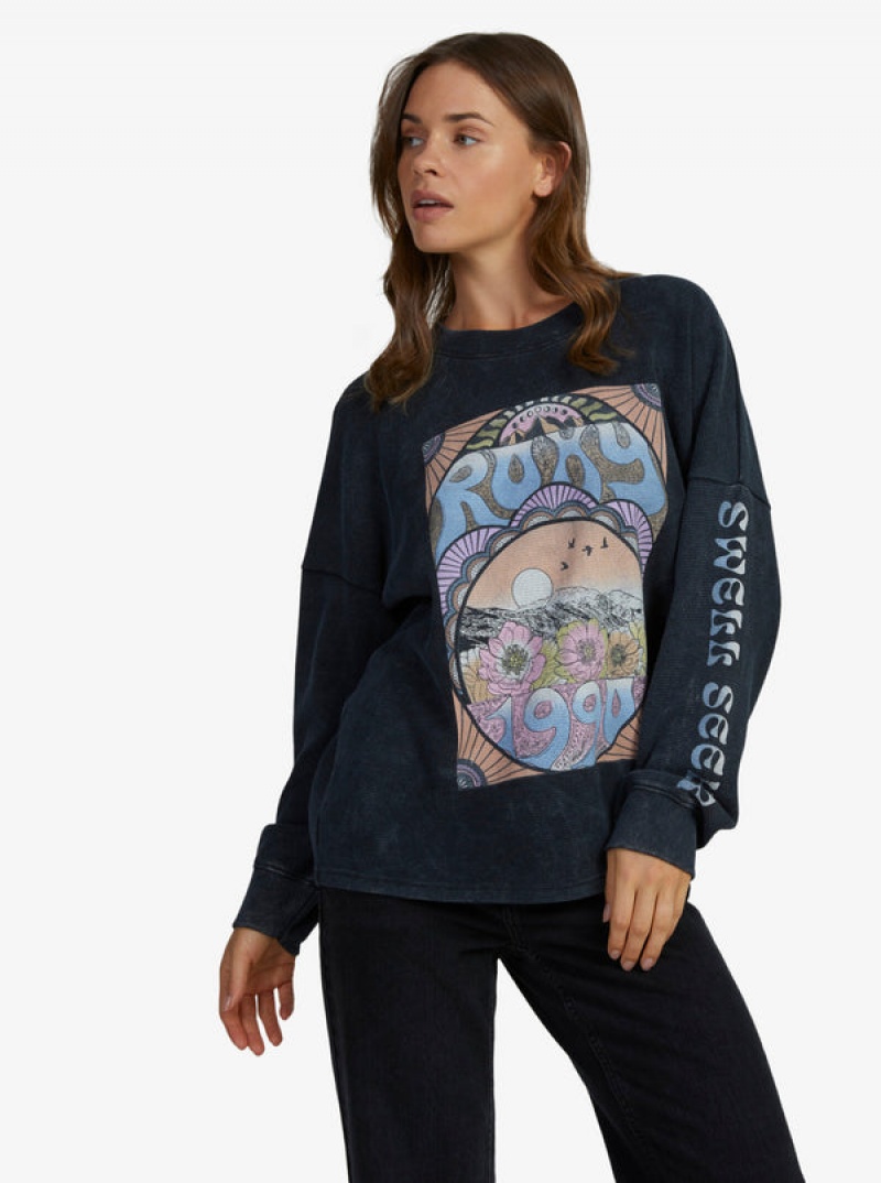 Loungewear Roxy East Side Long-Sleeve Crew Neck | FHYC-52618