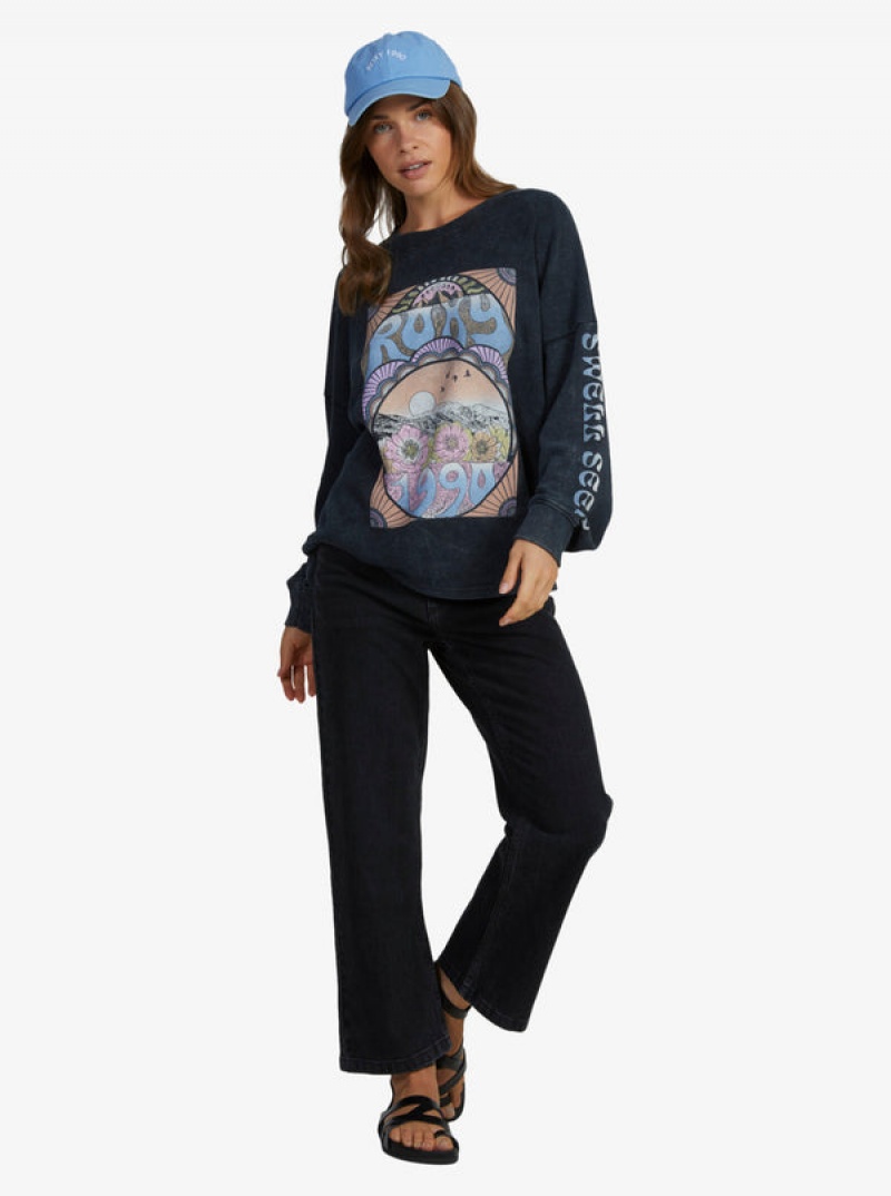 Loungewear Roxy East Side Long-Sleeve Crew Neck | FHYC-52618