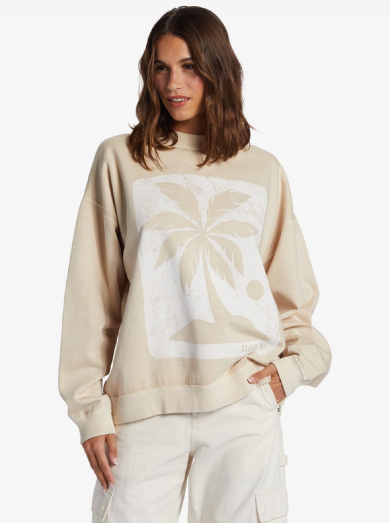 Loungewear Roxy Lineup Oversized Crew Neck | TXIF-34958