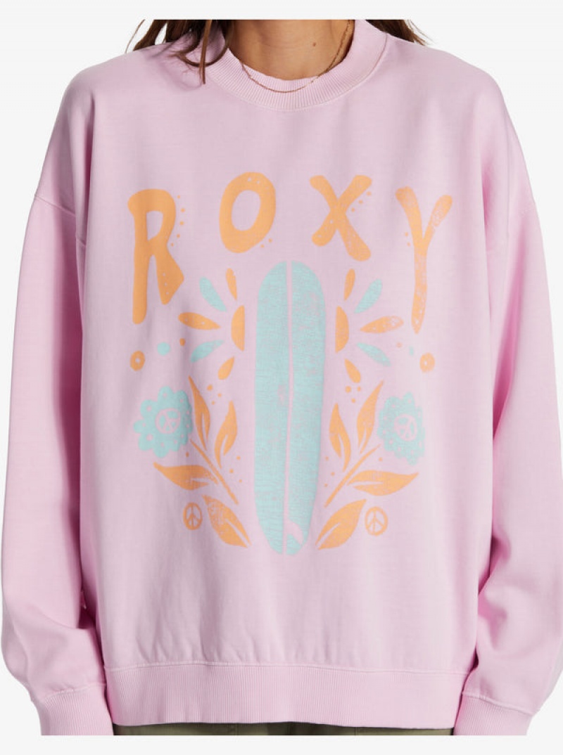 Loungewear Roxy Lineup Oversized Crew Neck | XZUC-84726