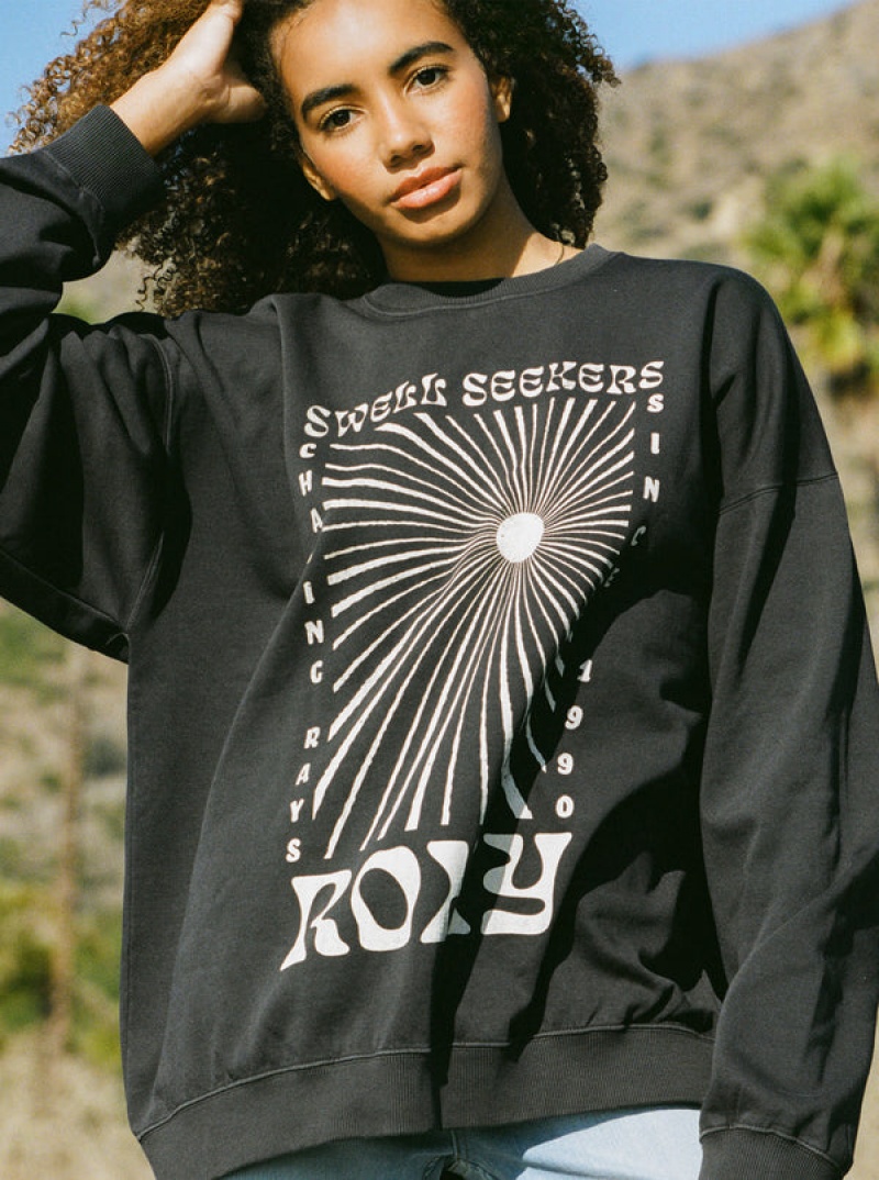 Loungewear Roxy Lineup Oversized Crew Neck | XEUM-08935