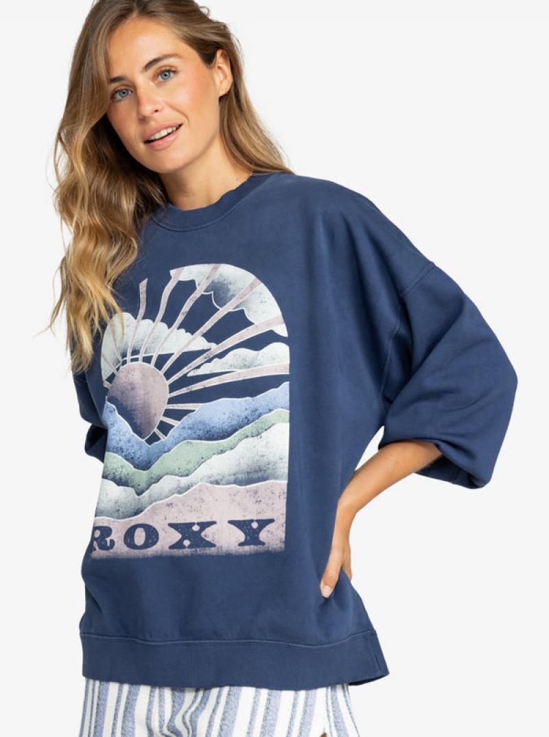 Loungewear Roxy Lineup Oversized Crew Neck | KOHY-10374