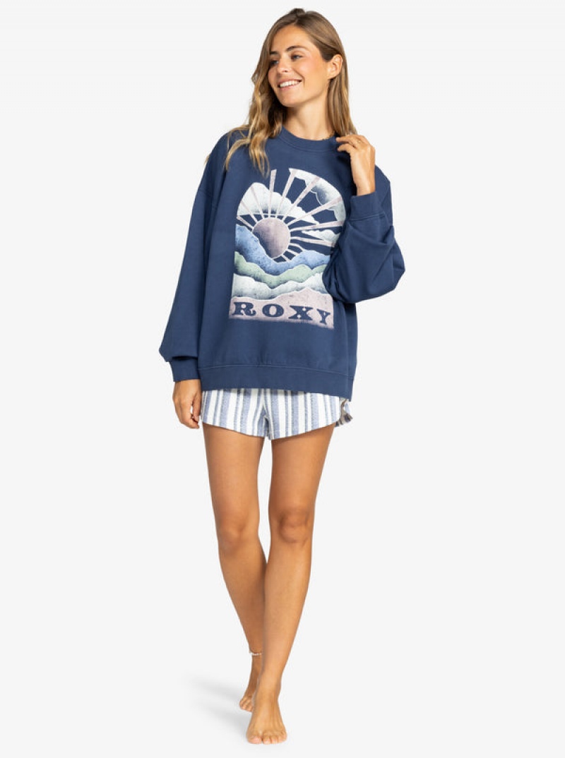 Loungewear Roxy Lineup Oversized Crew Neck | KOHY-10374