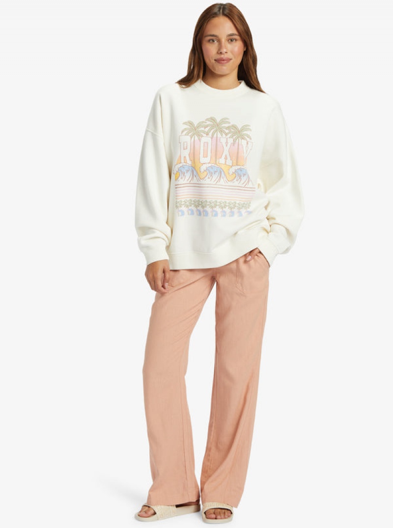 Loungewear Roxy Lineup Oversized Crew Neck | PDBM-03689