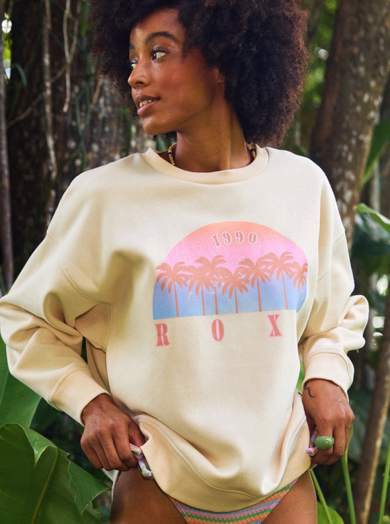 Loungewear Roxy Morning Hike Crew Neck | YLGF-96418