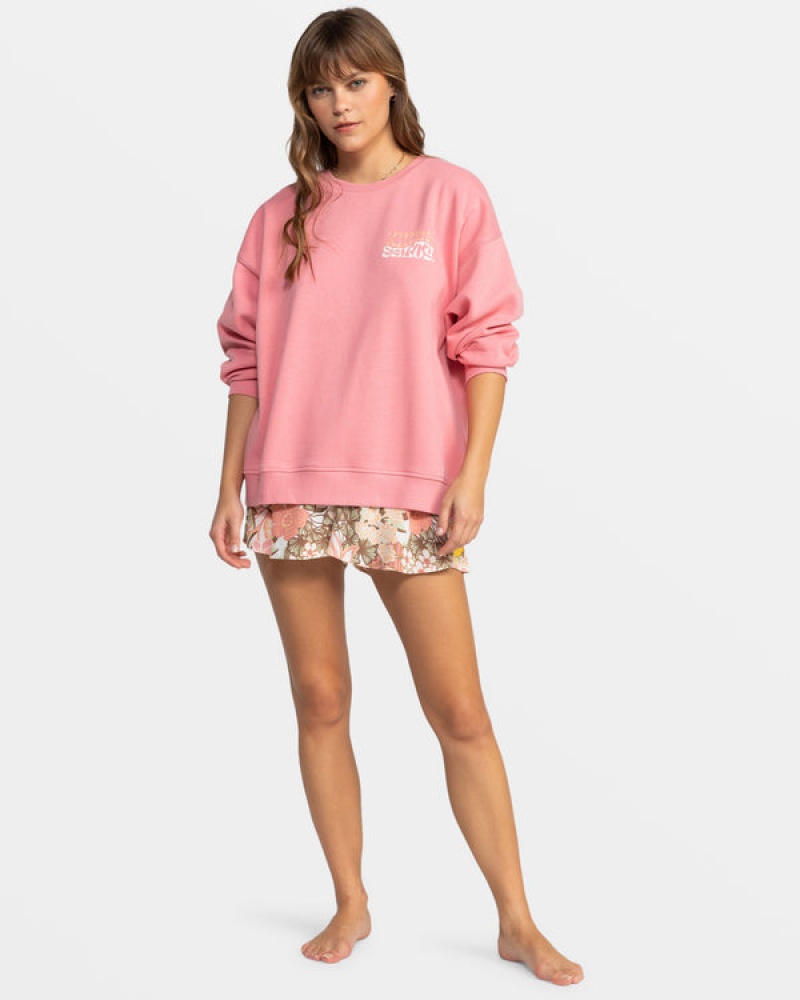 Loungewear Roxy Morning Hike Crew Neck | YLVO-73948