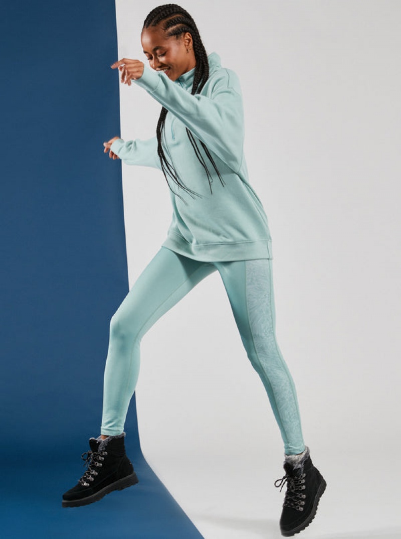 Loungewear Roxy Waves Of Warmth Half-Zip Fleece | OQPZ-98057