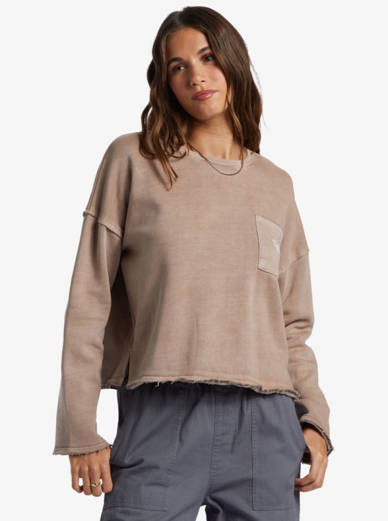 Mikina s Kapucí Roxy Doheny Crew Neck | OHBX-25439