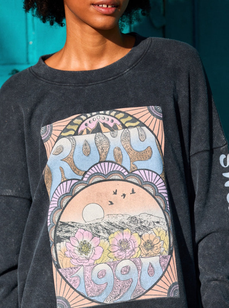 Mikina s Kapucí Roxy East Side Long-Sleeve Crew Neck | WBMK-98340