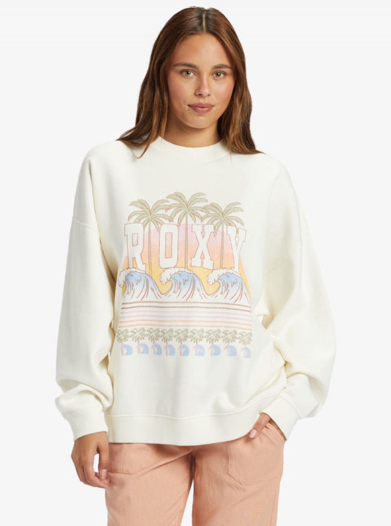 Mikina s Kapucí Roxy Lineup Oversized Crew Neck | WECS-46190