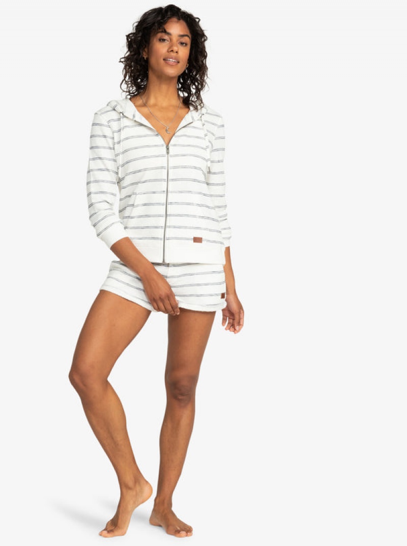 Mikina s Kapucí Roxy Perfect Wave Stripes Zip-Up | RWOU-15072