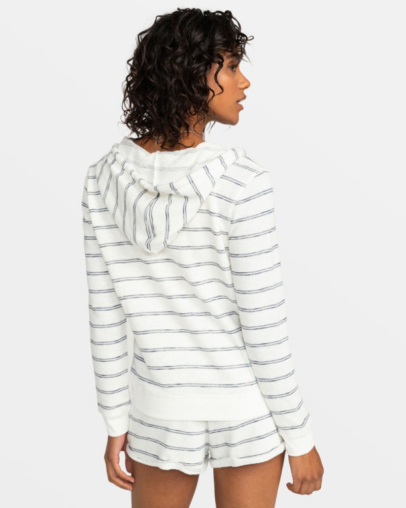 Mikina s Kapucí Roxy Perfect Wave Stripes Zip-Up | RWOU-15072