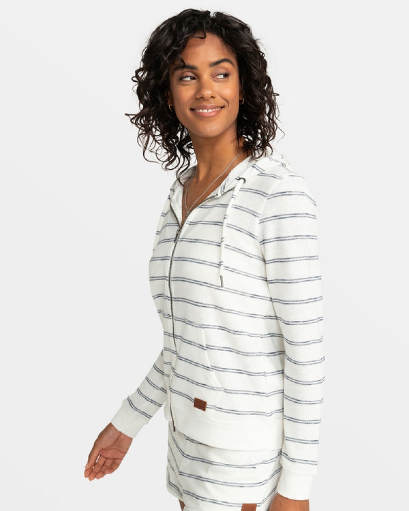 Mikina s Kapucí Roxy Perfect Wave Stripes Zip-Up | RWOU-15072