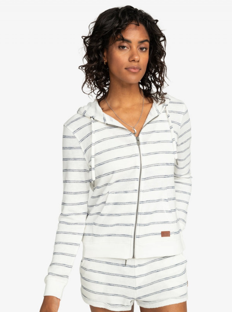 Mikina s Kapucí Roxy Perfect Wave Stripes Zip-Up | RWOU-15072