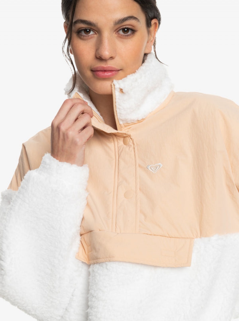 Mikina s Kapucí Roxy Waves Of Warmth Half-Zip Mock Neck Fleece | XNOT-34178