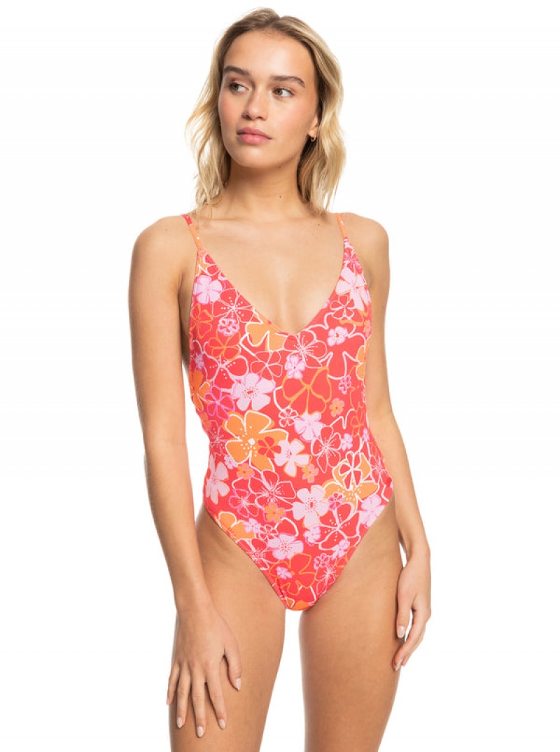 Plavky Roxy Meadow Flowers One-Piece | IQDC-08749