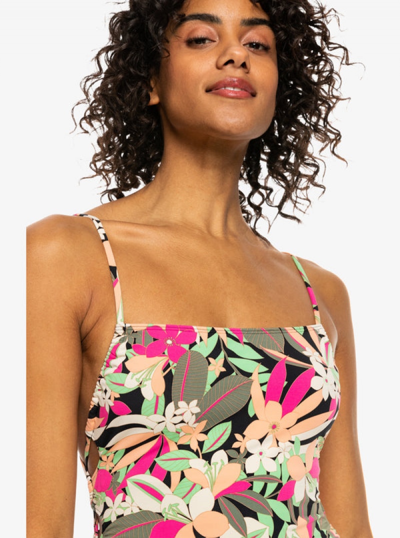 Plavky Roxy Printed Beach Classics Krajkové Up One-Piece | QPNH-31027