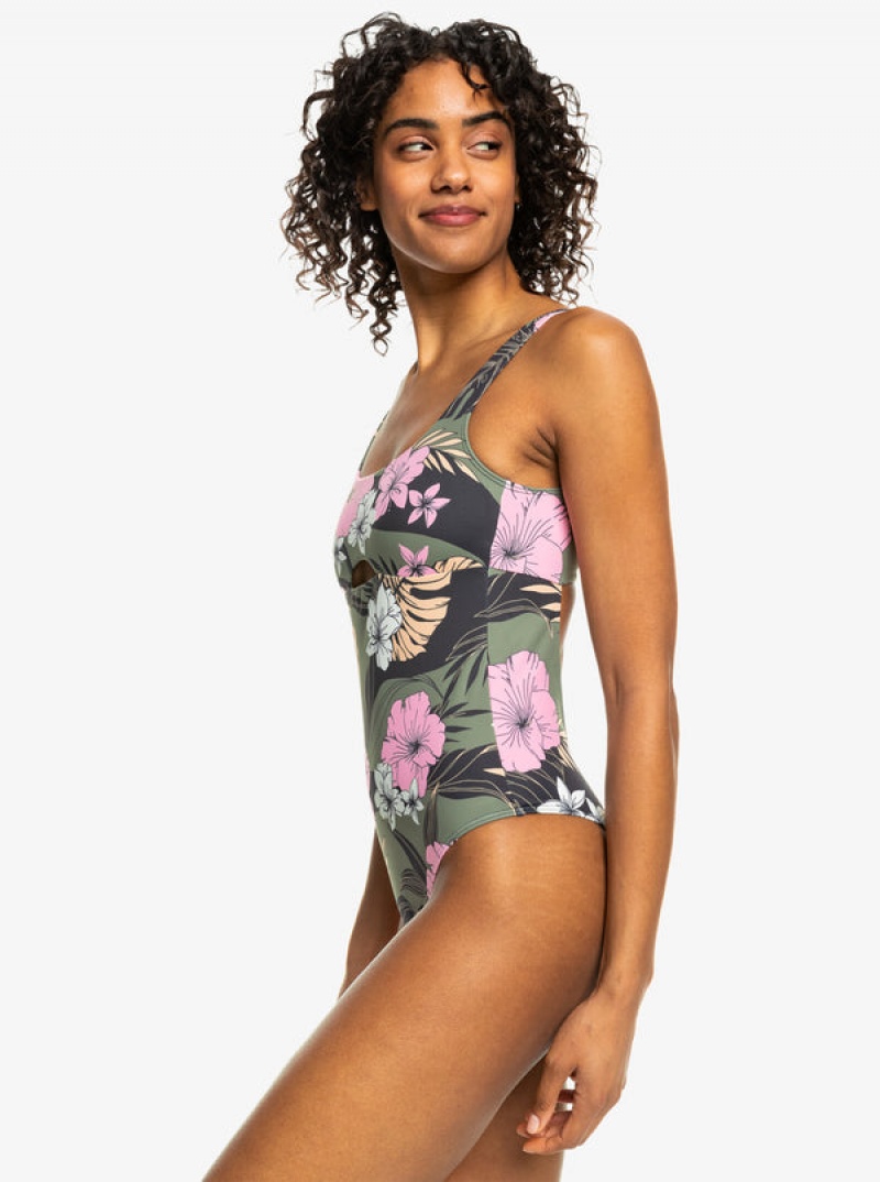 Plavky Roxy Pro The Double Line One-Piece | DPMO-49620