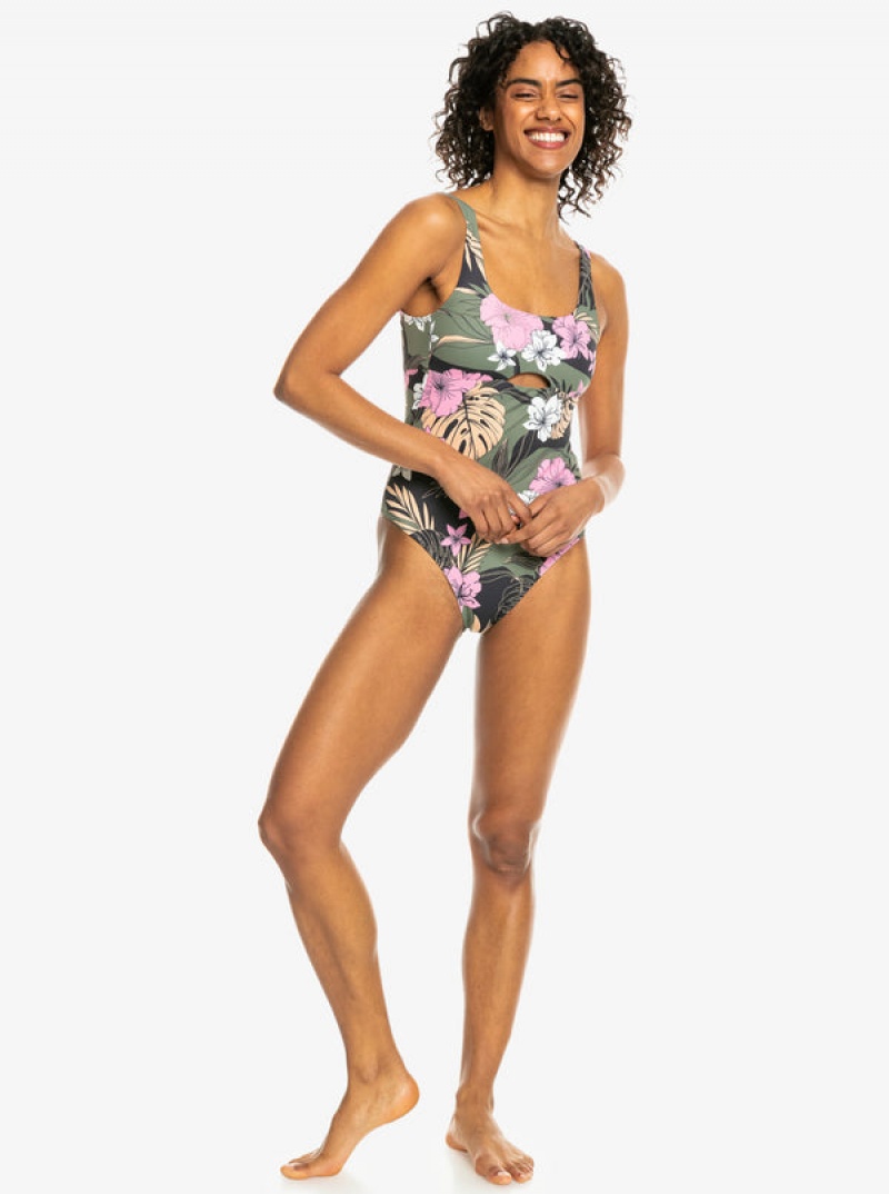 Plavky Roxy Pro The Double Line One-Piece | DPMO-49620