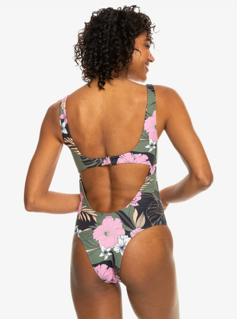 Plavky Roxy Pro The Double Line One-Piece | DPMO-49620