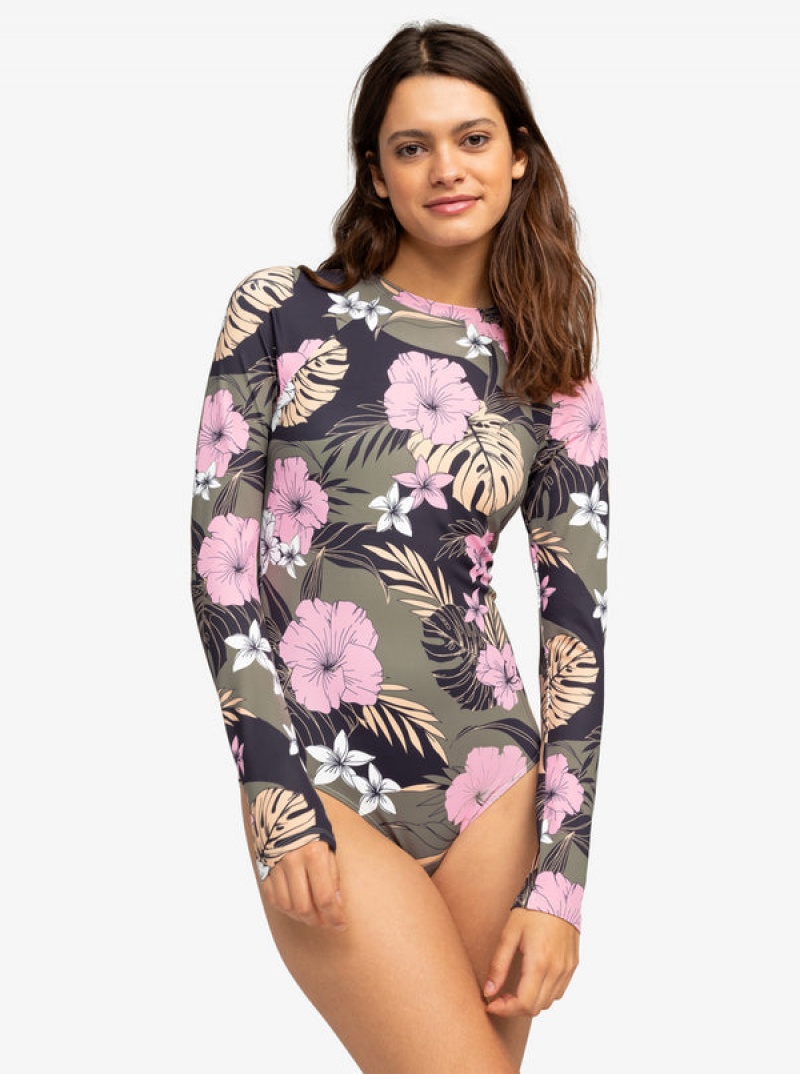 Plavky Roxy Pro The Overhead Long-Sleeve | UXGS-12349